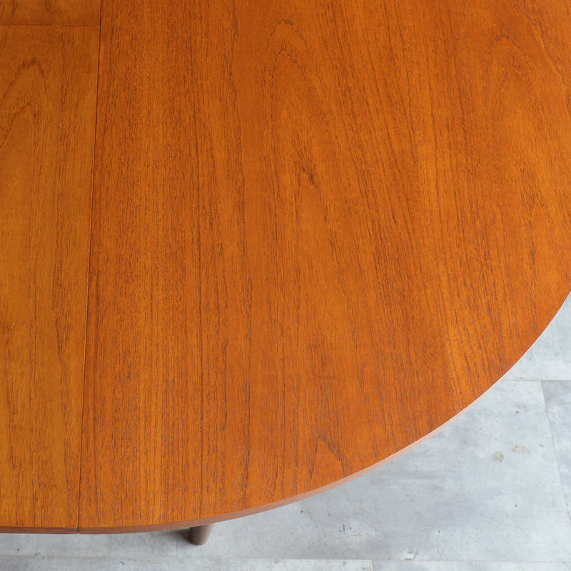 S様見学予約商品　G-PLAN ジープラン コンパクト ラウンドテーブル 82 (天板剥離再塗装/エクステンション）