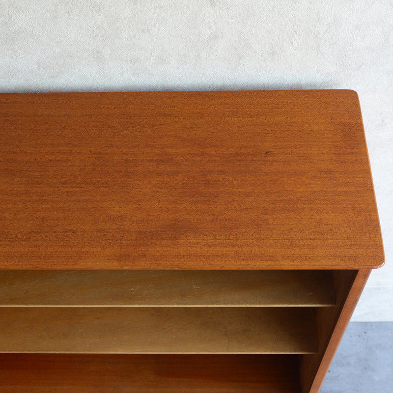 60s チーク ガラスキャビネット 39 (木扉付）