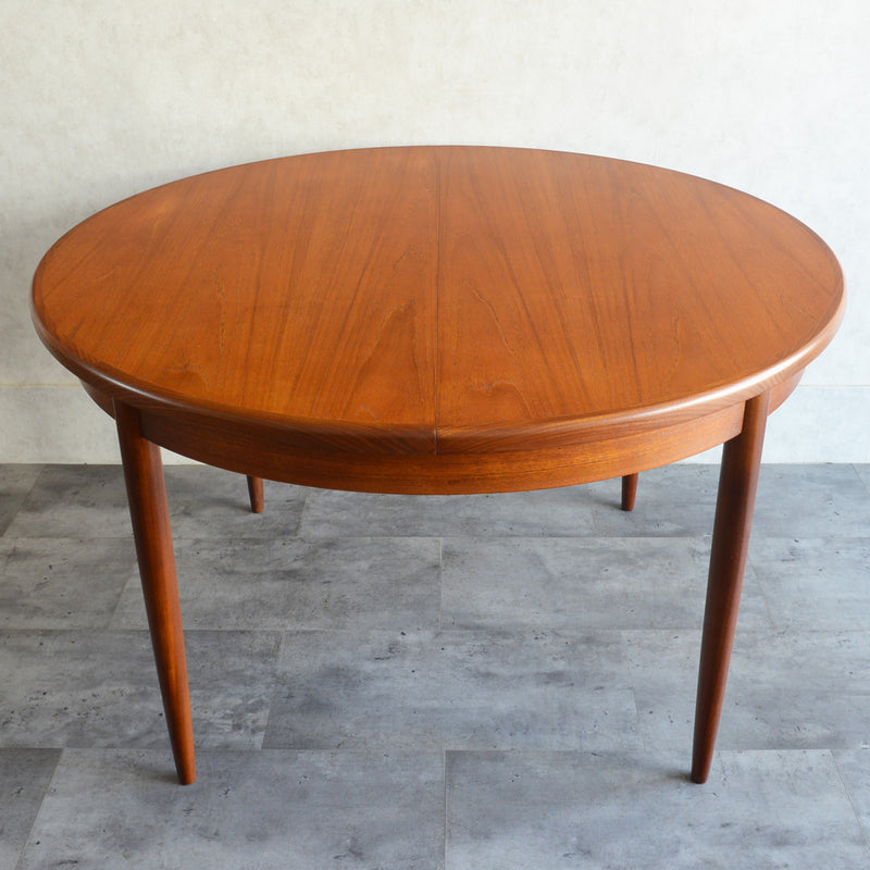 G-PLAN ジープラン エクステンション ラウンドテーブル86(天板剥離再塗装）