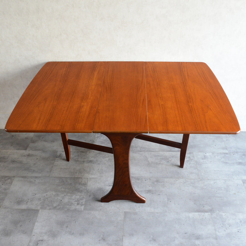 S様ご予約商品 G-PLAN ジープラン  ゲートレッグ ダイニングテーブル 57 (天板剝離再塗装済）