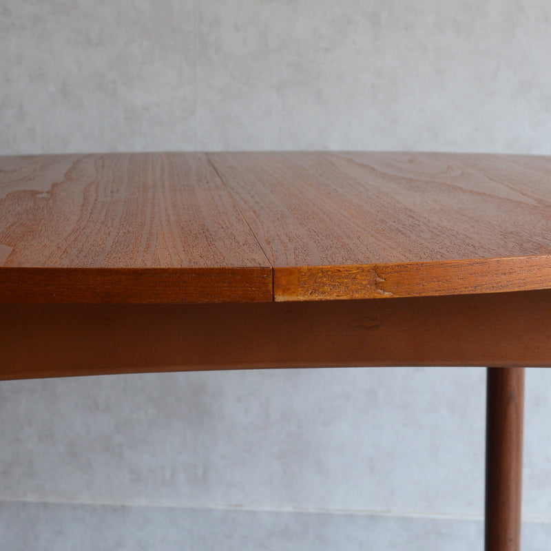 S様見学予約商品　G-PLAN ジープラン コンパクト ラウンドテーブル 82 (天板剥離再塗装/エクステンション）