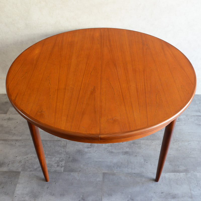 G-PLAN ジープラン エクステンション ラウンドテーブル86(天板剥離再塗装）