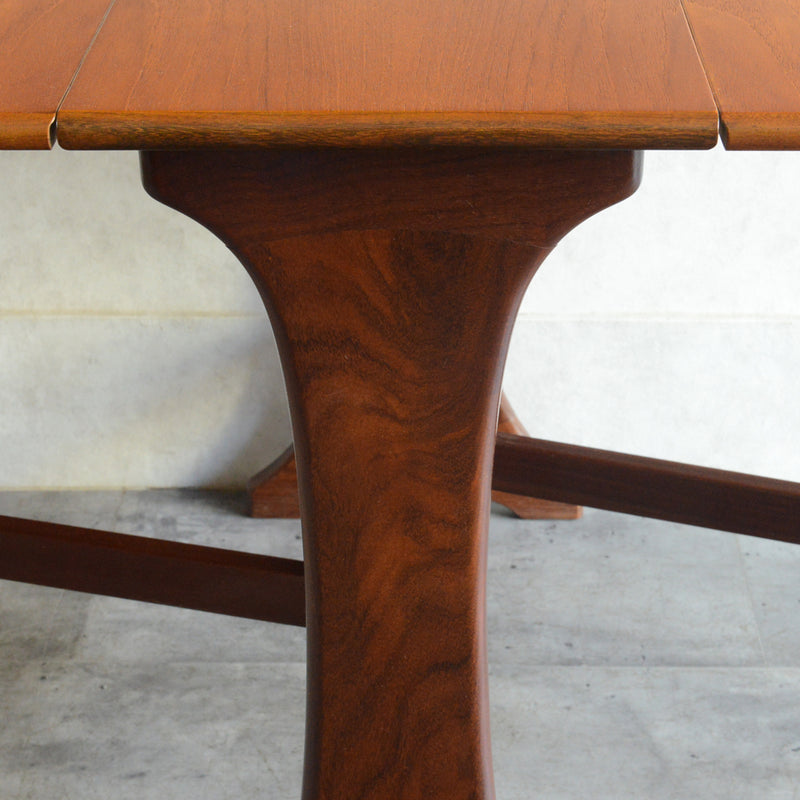 S様ご予約商品 G-PLAN ジープラン  ゲートレッグ ダイニングテーブル 57 (天板剝離再塗装済）