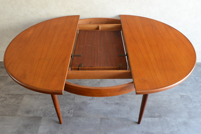 G-PLAN ジープラン エクステンション ラウンドテーブル86(天板剥離再塗装）