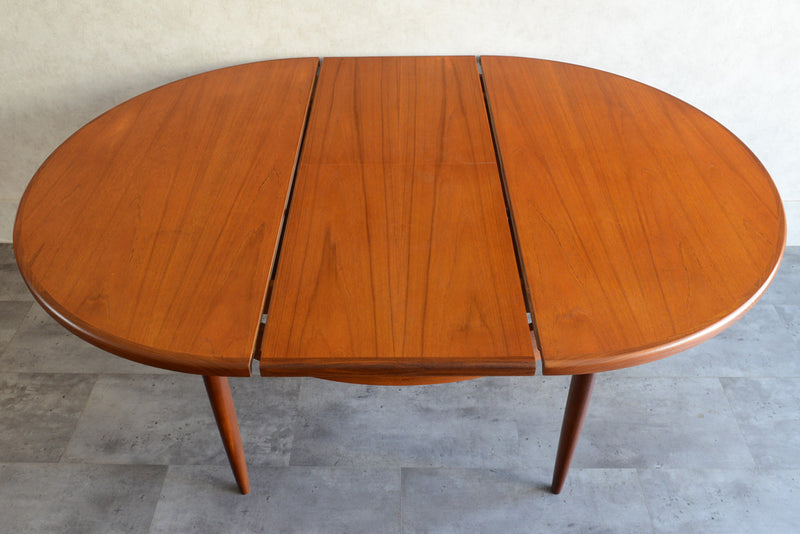 G-PLAN ジープラン エクステンション ラウンドテーブル86(天板剥離再塗装）