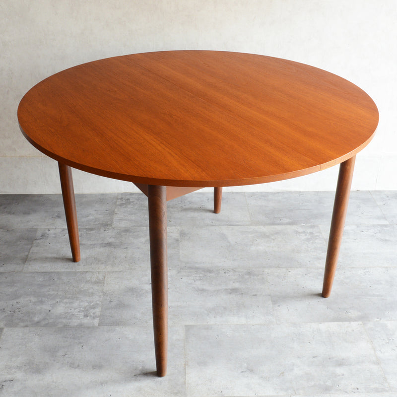 S様見学予約商品　G-PLAN ジープラン コンパクト ラウンドテーブル 82 (天板剥離再塗装/エクステンション）