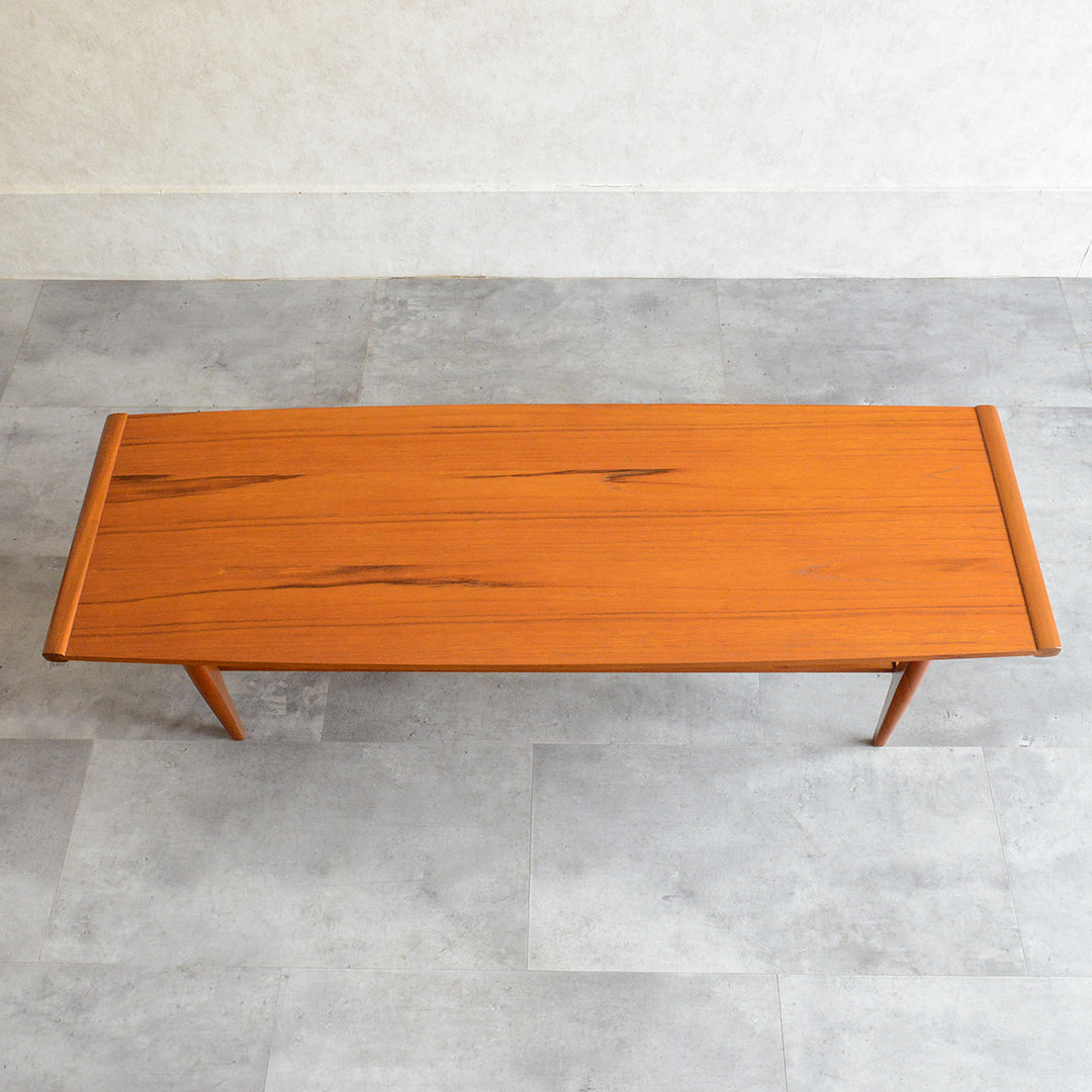 Myer メイヤー  60S チーク ローテーブル 45(天板剝離再塗装済)