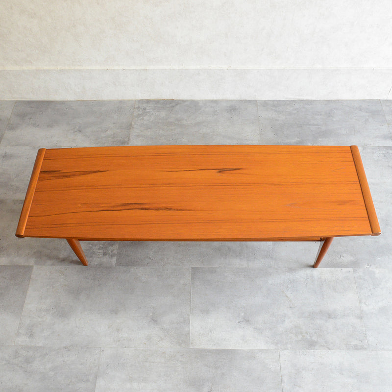 Myer メイヤー  60S チーク ローテーブル 45(天板剝離再塗装済)