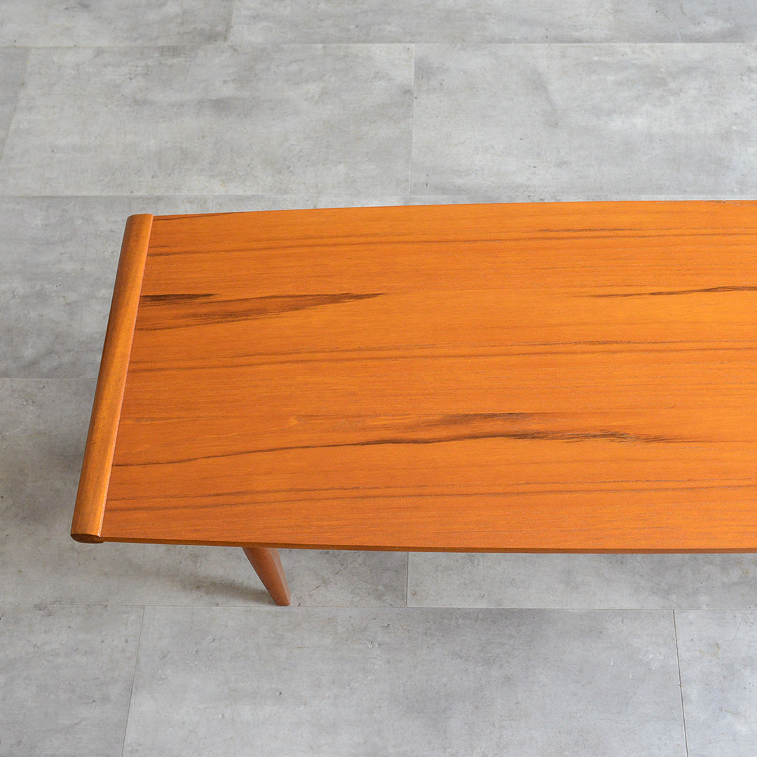 Myer メイヤー  60S チーク ローテーブル 45(天板剝離再塗装済)