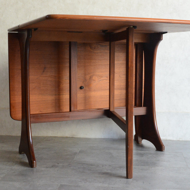 S様ご予約商品 G-PLAN ジープラン  ゲートレッグ ダイニングテーブル 57 (天板剝離再塗装済）