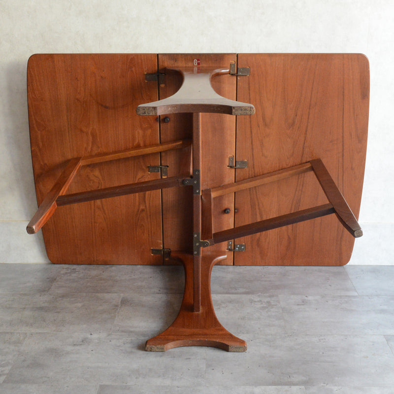 S様ご予約商品 G-PLAN ジープラン  ゲートレッグ ダイニングテーブル 57 (天板剝離再塗装済）