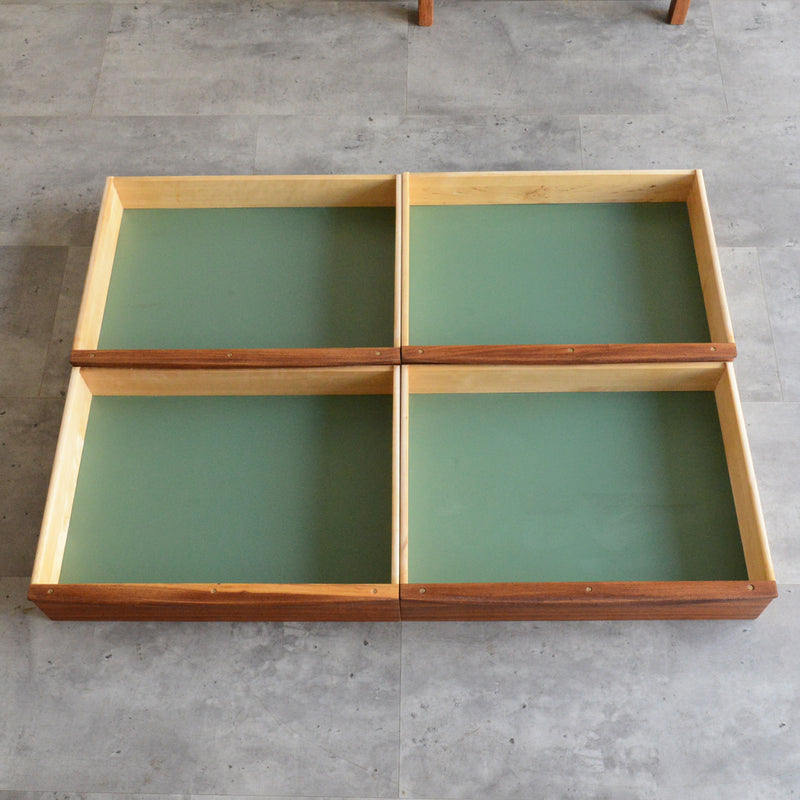 スウェーデンヴィンテージ Nils Johnsson チーク４段チェスト 5-175