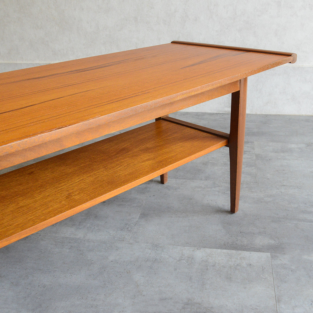 Myer メイヤー 60S チーク ローテーブル 45(天板剝離再塗装済 Myer メイヤー 60S チーク ローテーブル 45(天板剝離再塗装済