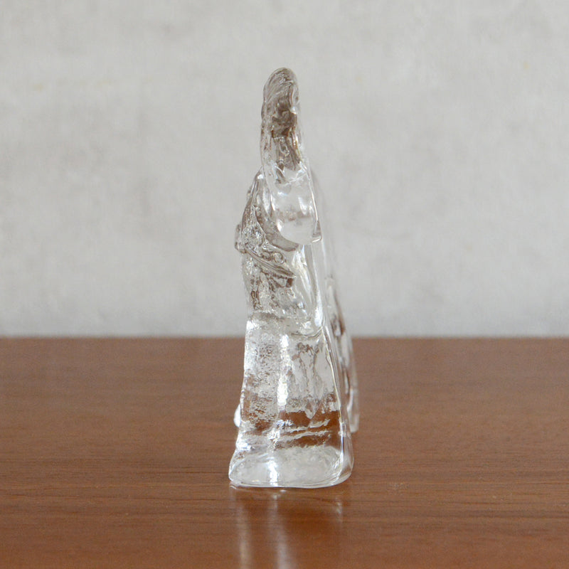 デンマークヴィンテージ ガラス ホースオブジェ/ペーパーウエイト6-47