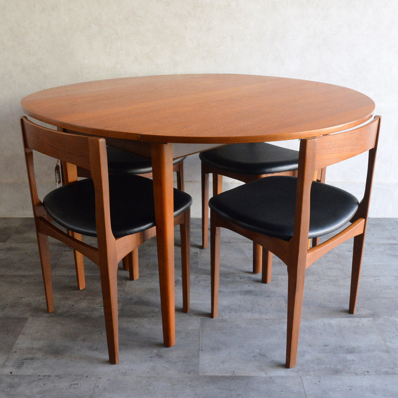 60S バタフライ チーク テーブル06（天板剥離再塗装済）