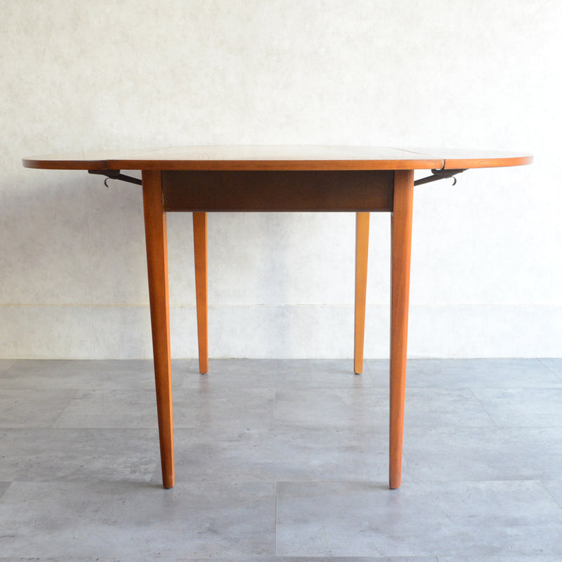 60S バタフライ チーク テーブル06（天板剥離再塗装済）