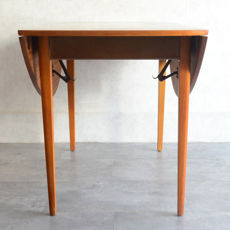 60S バタフライ チーク テーブル06（天板剥離再塗装済）