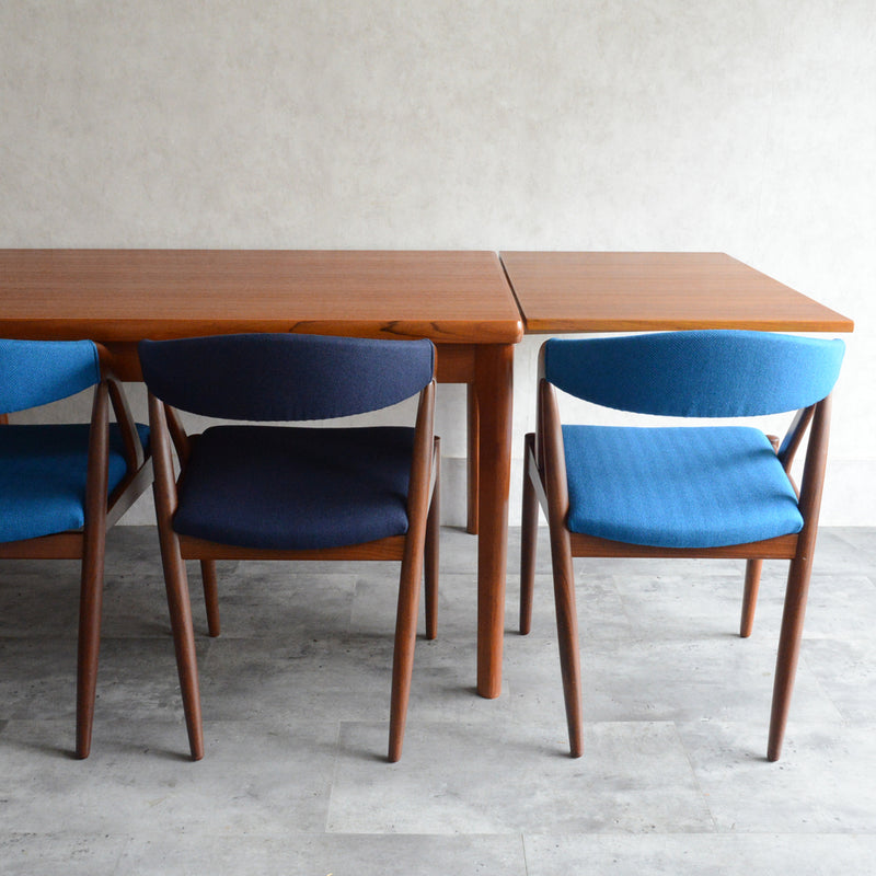 T様見学ご予約品　デンマーク エクステンション ダイニングテーブル 02(レクタングル・天板剥離再塗装済)