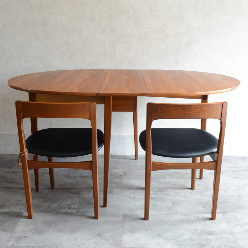 60S ゲートレッグ エクステンション ダイニングテーブル 25(オーバル）