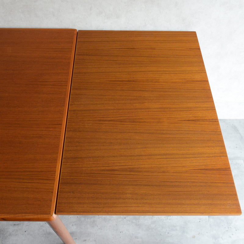 T様見学ご予約品　デンマーク エクステンション ダイニングテーブル 02(レクタングル・天板剥離再塗装済)