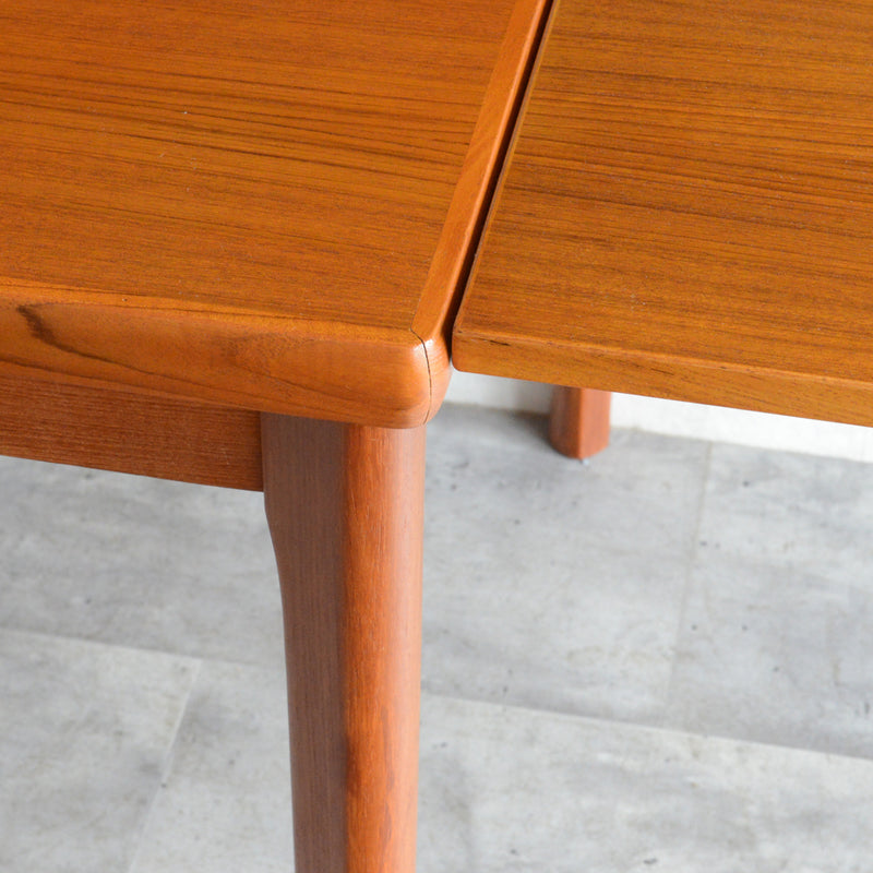 T様見学ご予約品　デンマーク エクステンション ダイニングテーブル 02(レクタングル・天板剥離再塗装済)