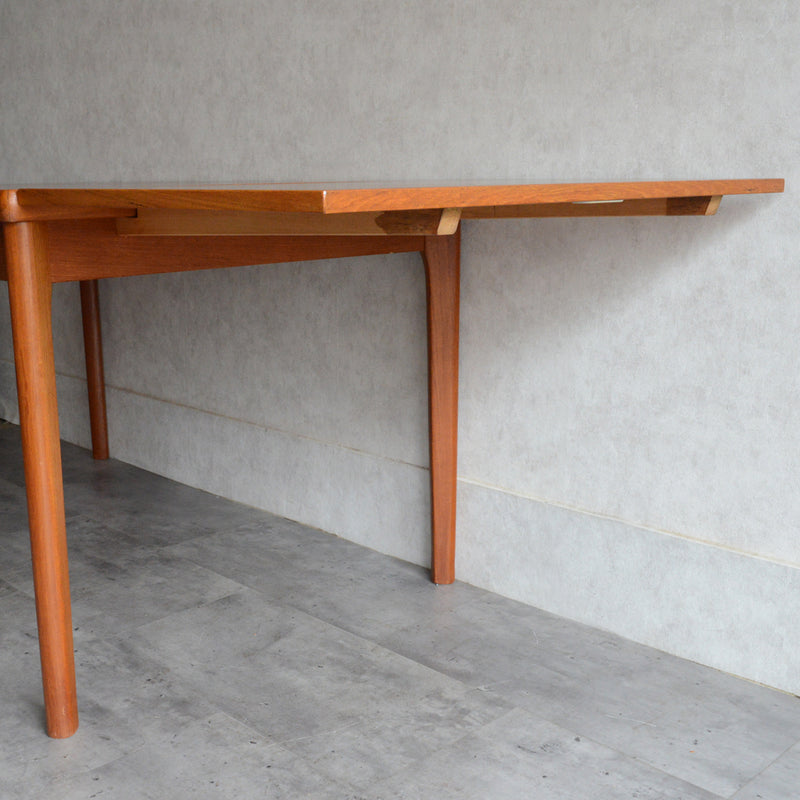 T様見学ご予約品　デンマーク エクステンション ダイニングテーブル 02(レクタングル・天板剥離再塗装済)