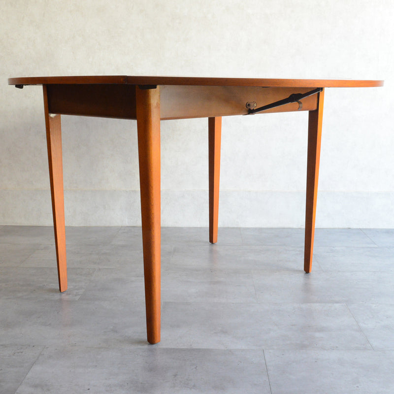 60S バタフライ チーク テーブル06（天板剥離再塗装済）