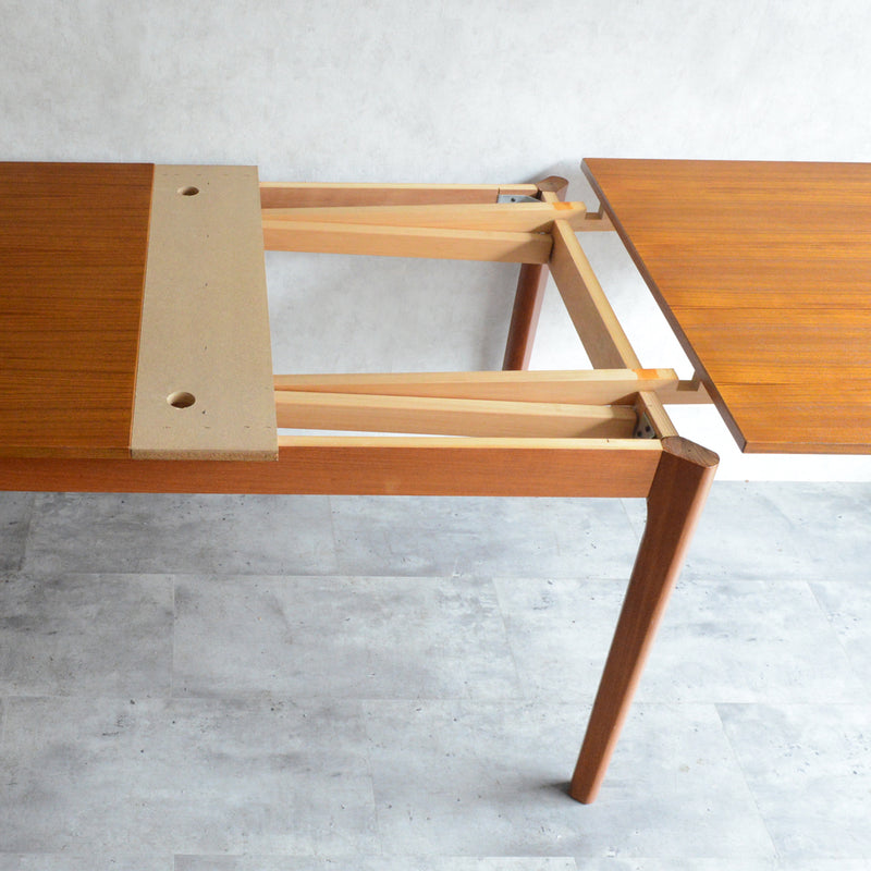 T様見学ご予約品　デンマーク エクステンション ダイニングテーブル 02(レクタングル・天板剥離再塗装済)