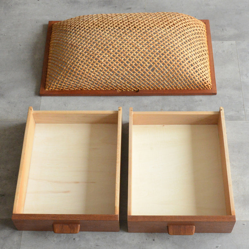 デンマークヴィンテージ　チーク ソーイングテーブル5-176