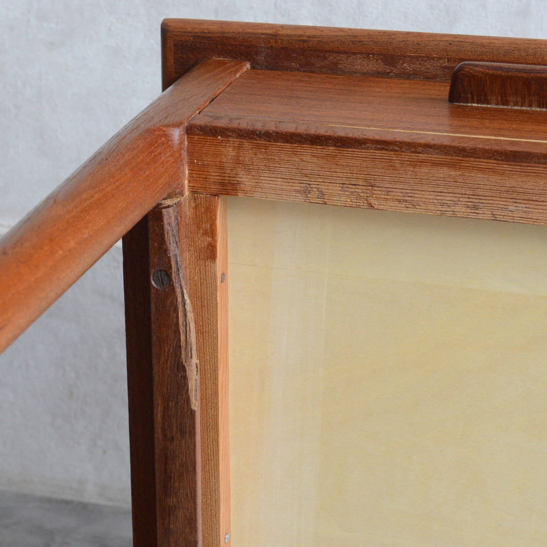 デンマークヴィンテージ　チーク ソーイングテーブル5-176