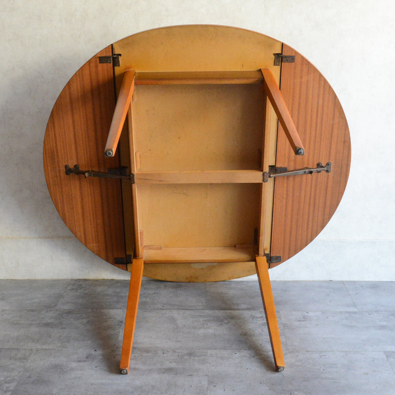 60S バタフライ チーク テーブル06（天板剥離再塗装済）