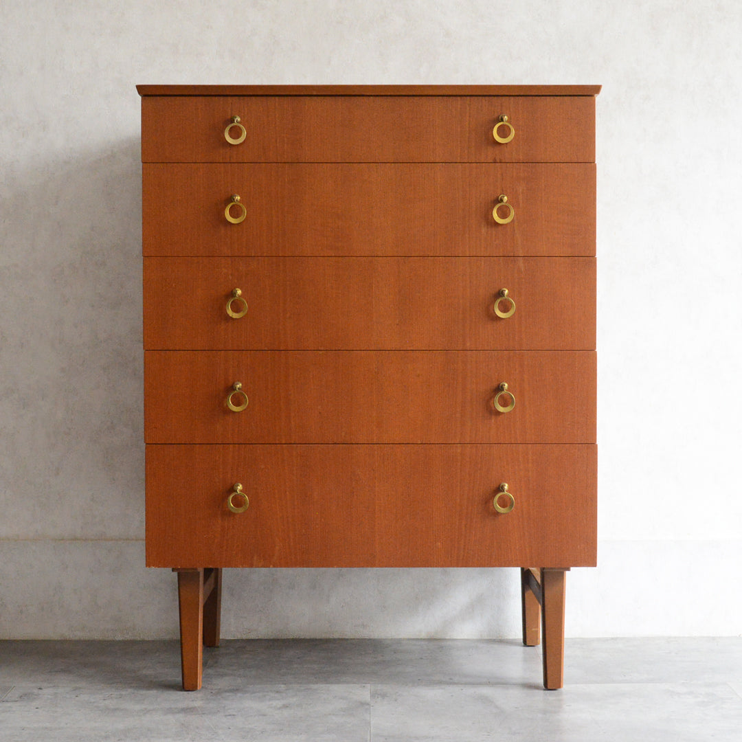 ミッドセンチュリー ヴィンテージ 5段チェスト 17