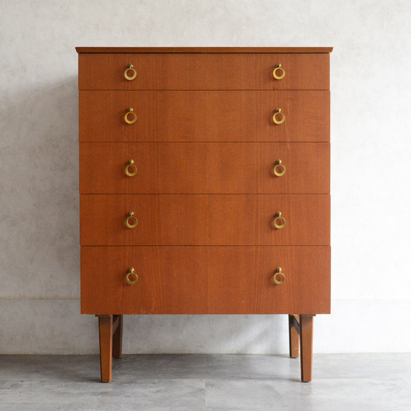 ミッドセンチュリー ヴィンテージ 5段チェスト 17