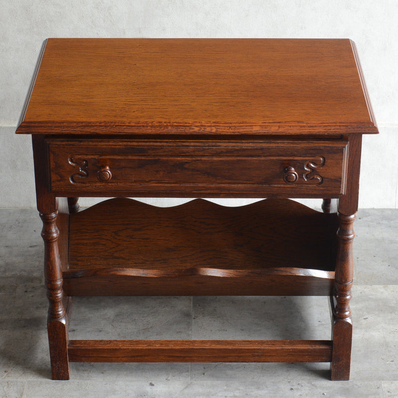 クラシック マガジンラック付 オークキャビネット13