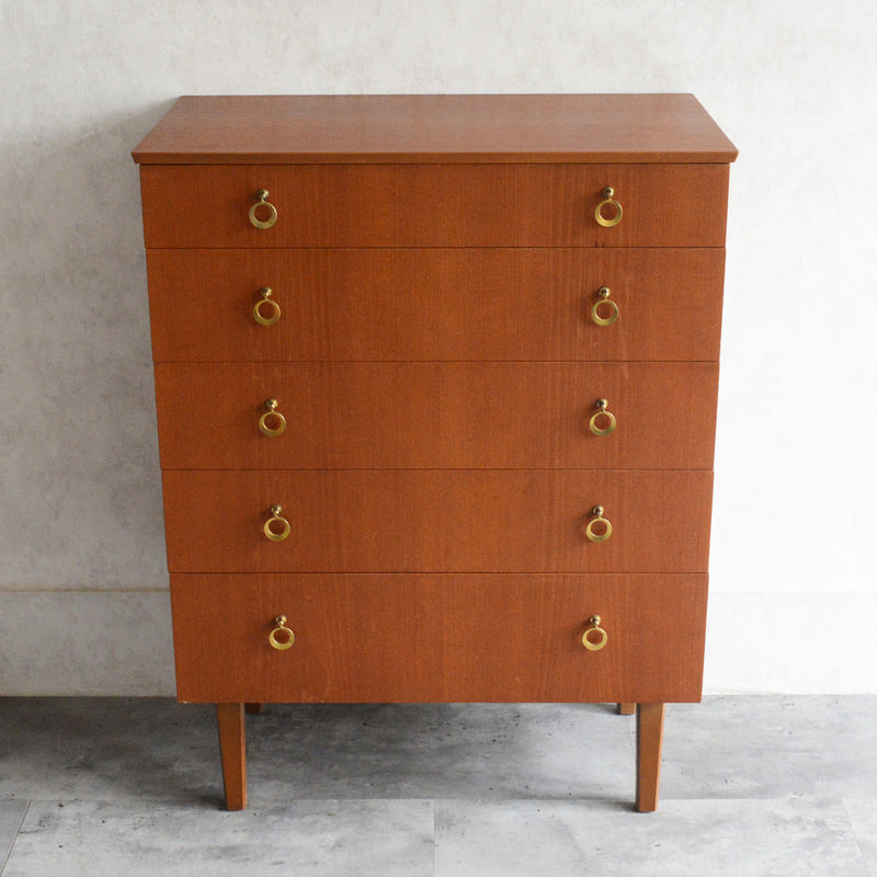 ミッドセンチュリー ヴィンテージ 5段チェスト 17