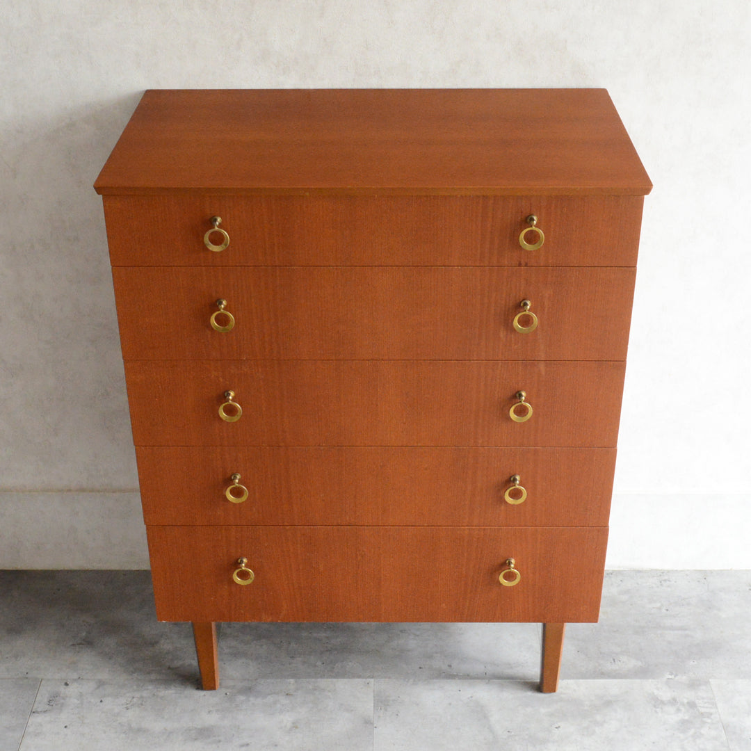 ミッドセンチュリー ヴィンテージ 5段チェスト 17