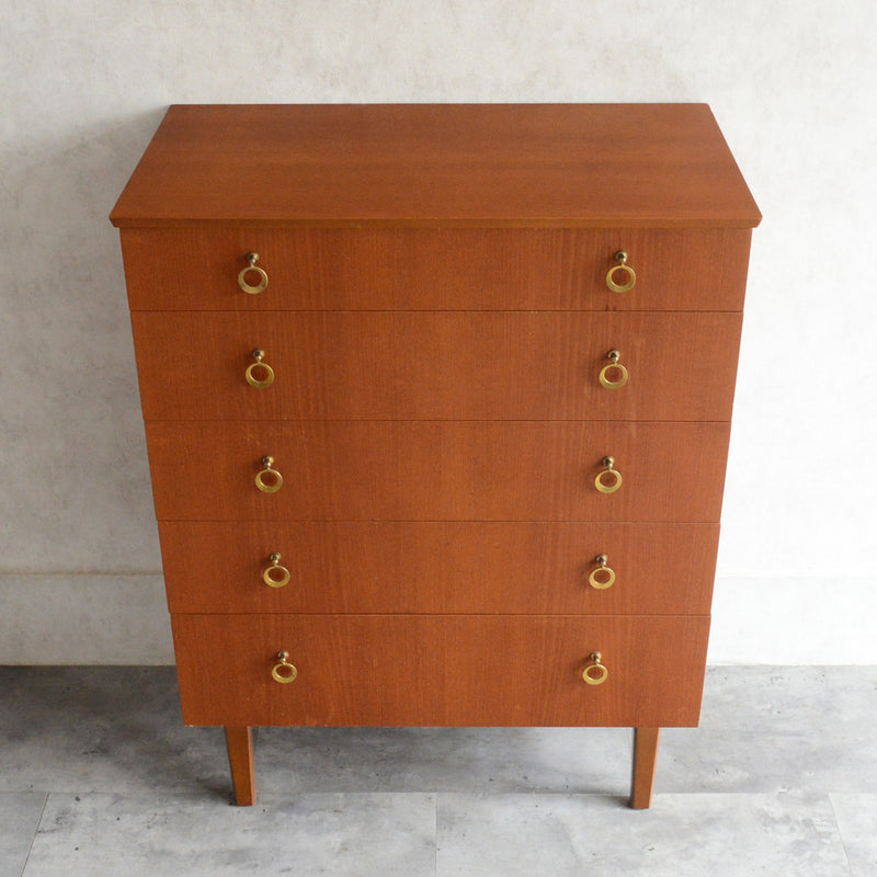 ミッドセンチュリー ヴィンテージ 5段チェスト 17