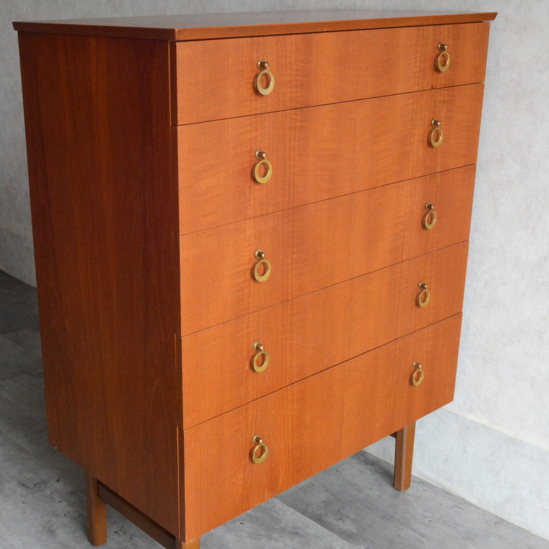 ミッドセンチュリー ヴィンテージ 5段チェスト 17