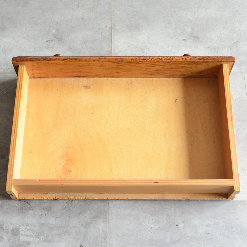 クラシック マガジンラック付 オークキャビネット13