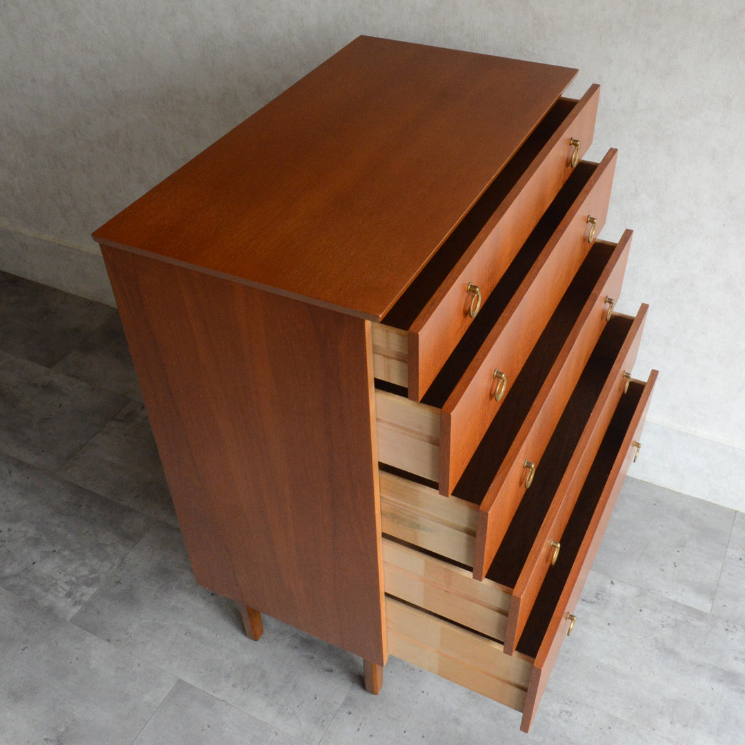 ミッドセンチュリー ヴィンテージ 5段チェスト 17