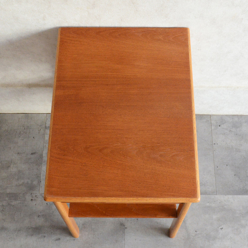 デンマークヴィンテージ チーク サイドテーブル 5-177 (抽斗付）