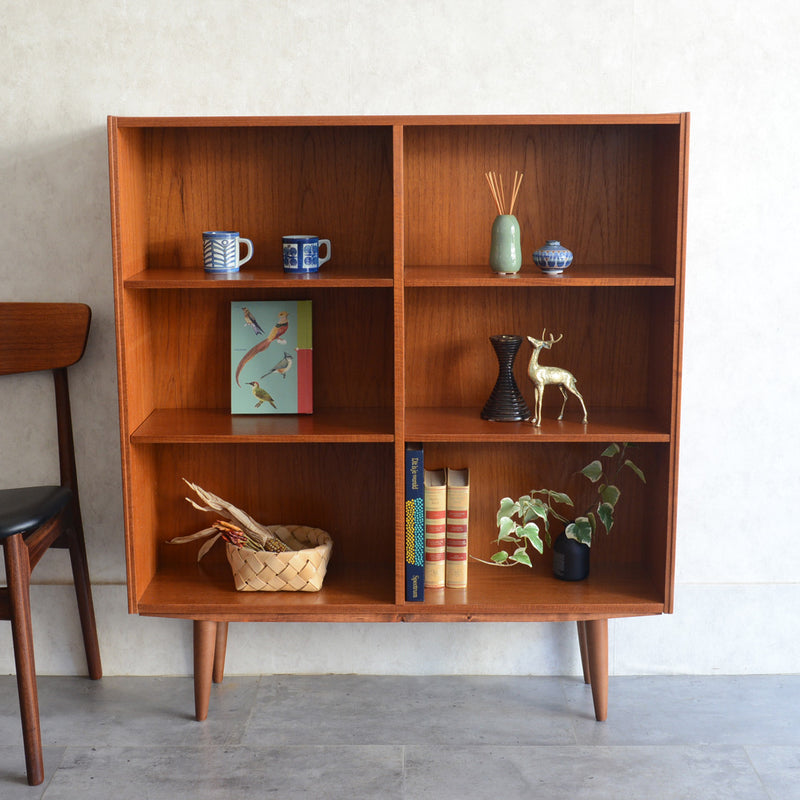 デンマーク ヴィンテージ チーク 3段ブックシェルフ 5-55
