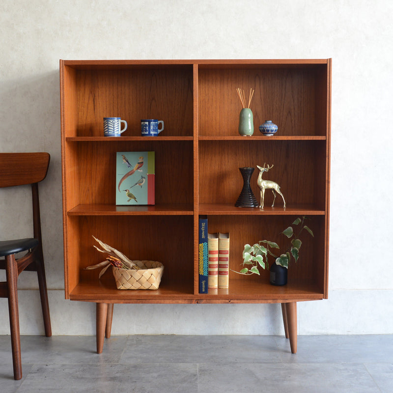 デンマーク ヴィンテージ チーク 3段ブックシェルフ 5-55