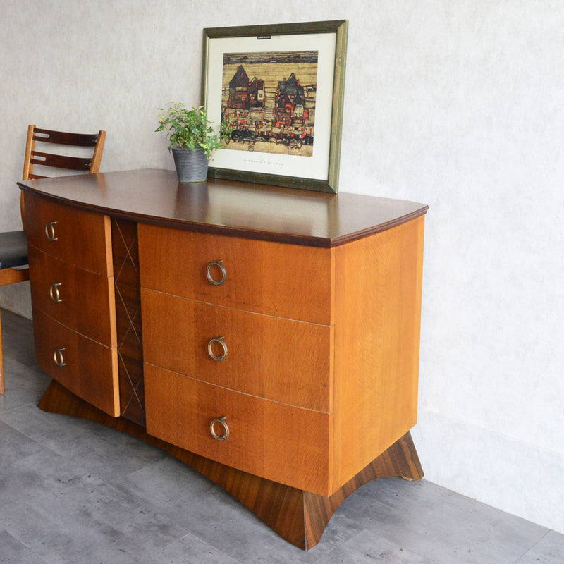 ミッドセンチュリー ヴィンテージ　チェストショートサイドボード 72(天板剝離再塗装済）