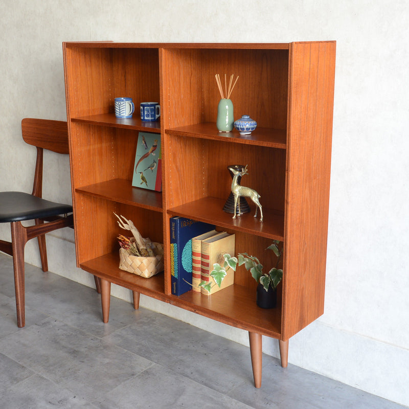 デンマーク ヴィンテージ チーク 3段ブックシェルフ 5-55