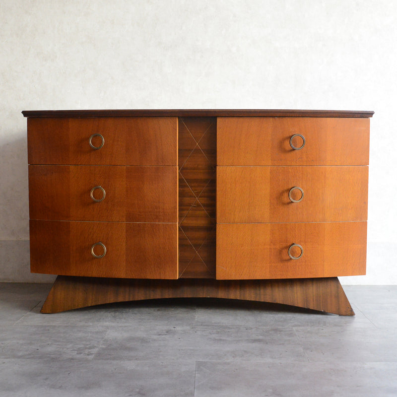 ミッドセンチュリー ヴィンテージ　チェストショートサイドボード 72(天板剝離再塗装済）