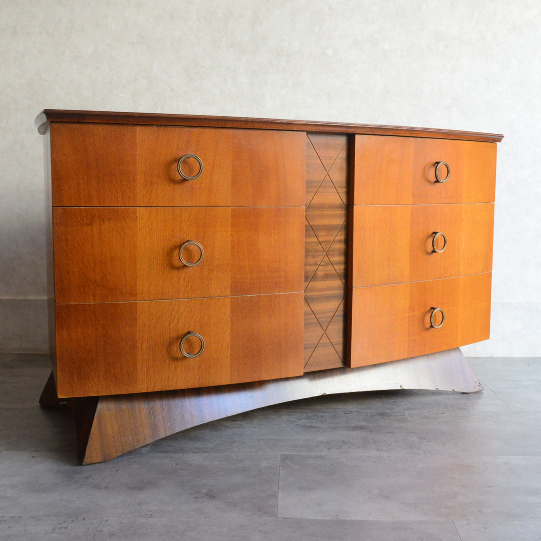 ミッドセンチュリー ヴィンテージ　チェストショートサイドボード 72(天板剝離再塗装済）