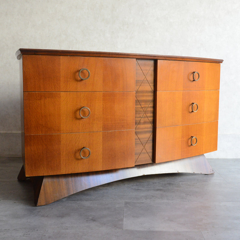 ミッドセンチュリー ヴィンテージ　チェストショートサイドボード 72(天板剝離再塗装済）