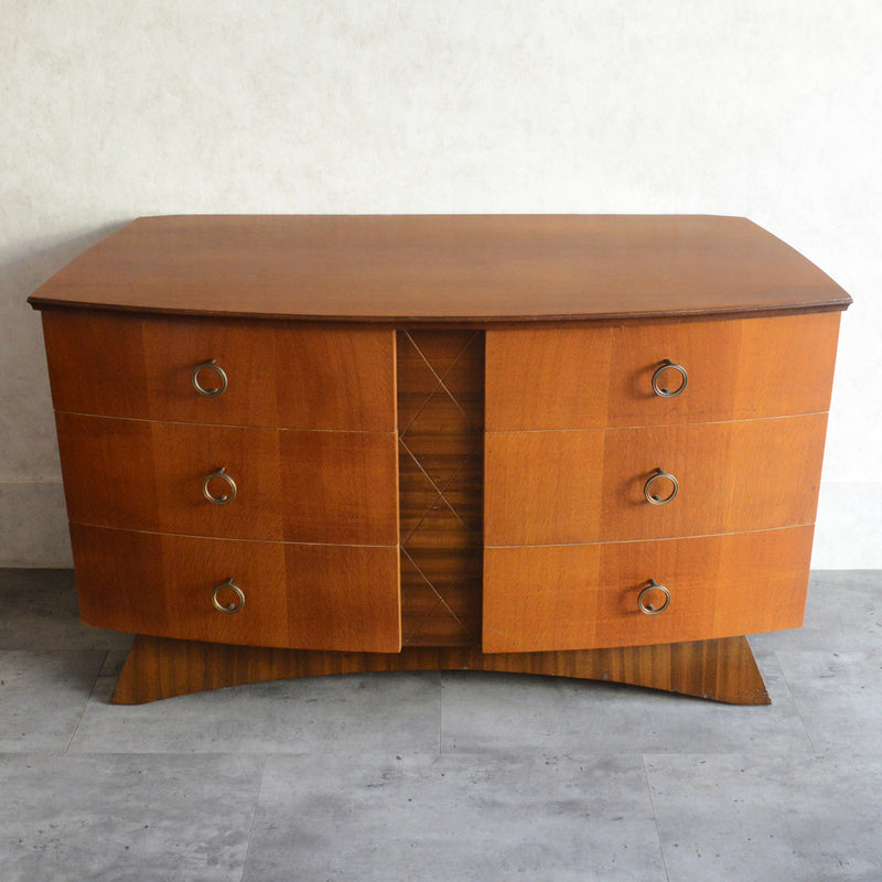 ミッドセンチュリー ヴィンテージ　チェストショートサイドボード 72(天板剝離再塗装済）