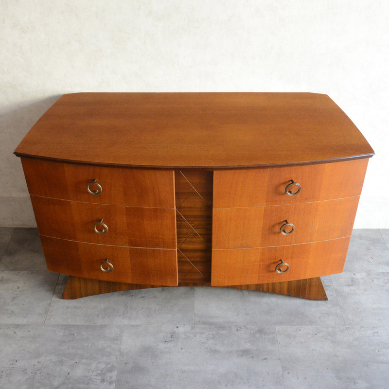 ミッドセンチュリー ヴィンテージ　チェストショートサイドボード 72(天板剝離再塗装済）